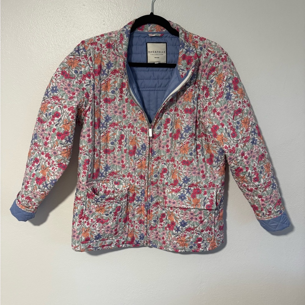 Bagatelle Women's Floral Quilted Jacket - Multicolor